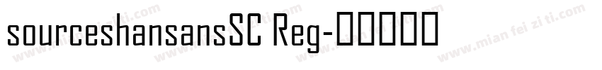 sourceshansansSC Reg字体转换